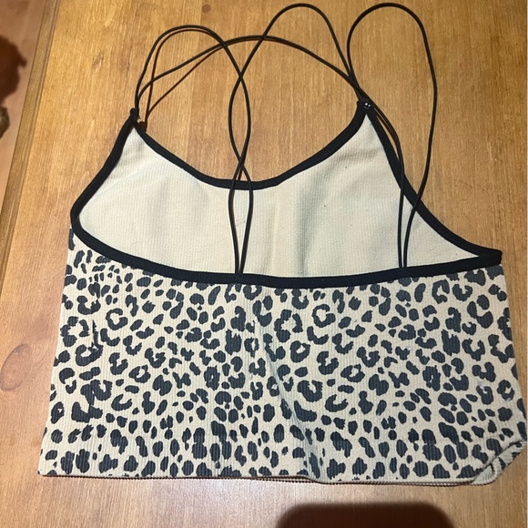 Cheetah print ribbed tank - Picture 2 of 3